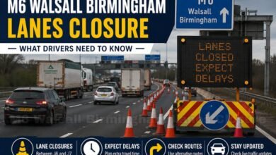 M6 Walsall Birmingham Lanes Closure
