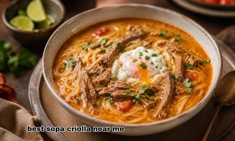 best sopa criolla near me