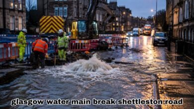 glasgow water main break shettleston road