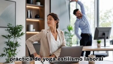 práctica de yoga estilismo laboral