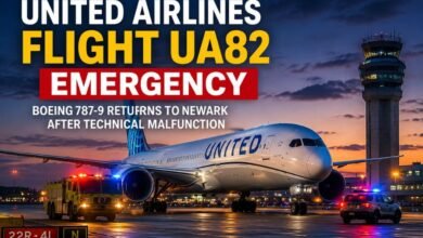United Airlines Flight UA82 Emergency
